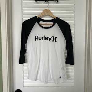 Hurley Charcoal and White Tee